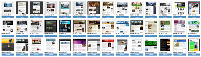 näyttävät sivupohjat osana sähköpostimarkkinointia